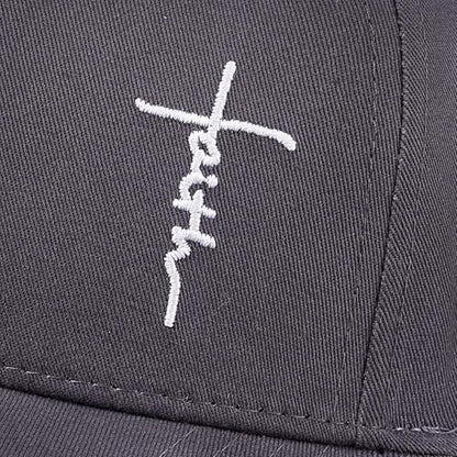 Christian Jesus Hats for Men & Women - Cross Logo Faith Baseball Caps - Ideal Religious Gifts for Thanksgiving and Christmas - color: Charcoal Grey