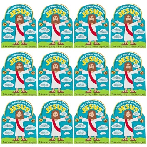 Fun Express What A Friend We Have in Jesus Craft Kit 12 Pack