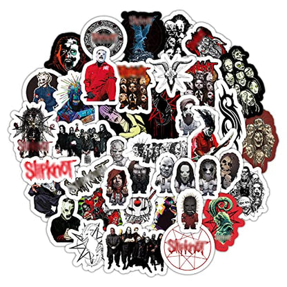 50Pcs American Nu Metal Band & Adult Stickers, Metal Band Stickers, Strong Adhesive & Waterproof Decals for Laptop and Skateboards, Gifts for Women & Men - color: Band Stickers