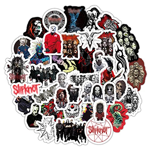 50Pcs American Nu Metal Band & Adult Stickers, Metal Band Stickers, Strong Adhesive & Waterproof Decals for Laptop and Skateboards, Gifts for Women & Men - color: Band Stickers