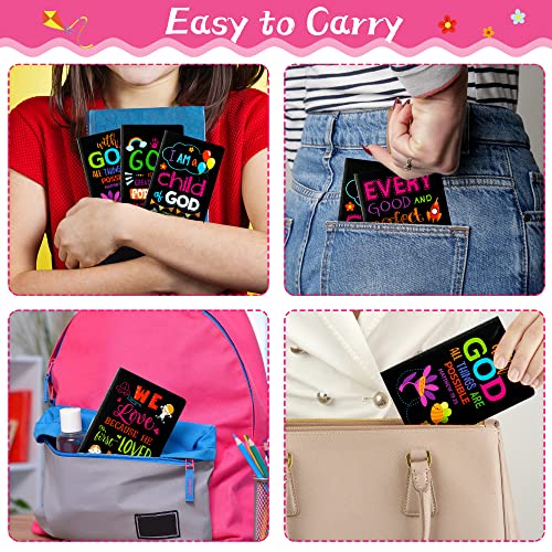 20Pcs Back to School Bible Verse Notepad, Inspirational Notebooks - style: Black