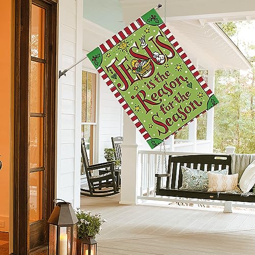 AVOIN colorlife Christian Christmas Nativity House Flag 28x40 Inch - size: House Size-28 x 40"