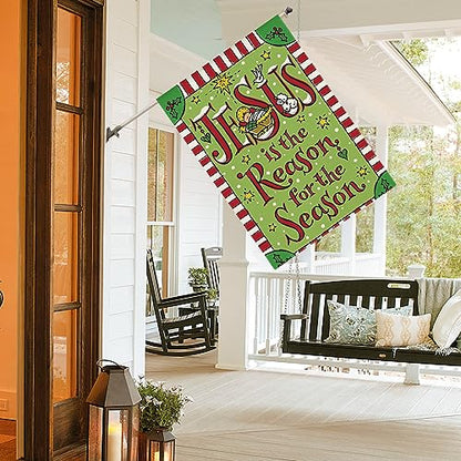 AVOIN colorlife Christian Christmas Nativity House Flag 28x40 Inch - size: House Size-28 x 40"