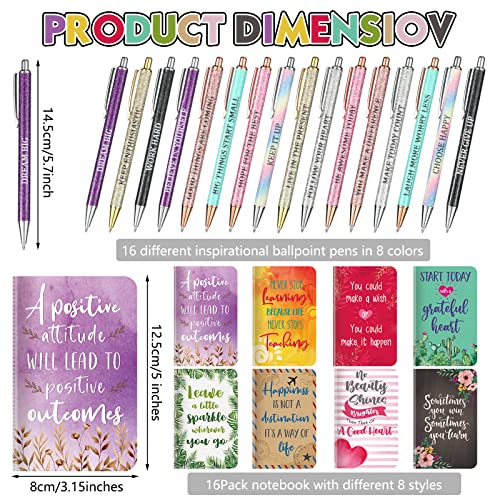 Funrous 32 Pcs Mini Notebooks with Pens Adults Party Favors, Cute - style: Cute