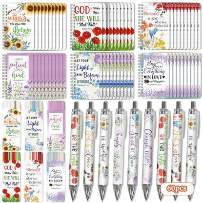 OSIMIG 180Pcs Christian Gifts for Women Bulk, Christian Notebook 3.5"x5.5"