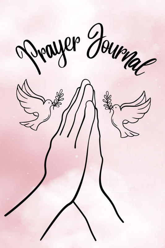 'Rose-Tinted Sky' Mini Prayer Journal for Women and Teenage Girls 4x6 inches | Pocket Sized Prayer Journal for Women | Pocket Sized Prayer Journal for ... | Travel Sized Prayer Journal for Teen Girls