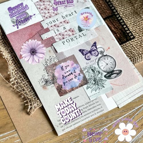 50PCS Transparent Purple Motivational Stickers, Positive Quote Stickers - style: Modern