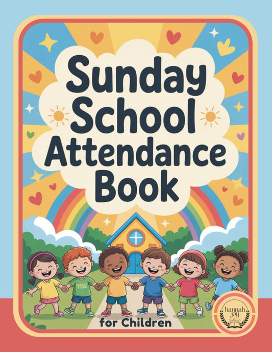 Sunday School Attendance Book for Children: 52-Week Record Keeper with Lesson Notes, Special Events, and Attendance Tracking, with a Colorful Cover for Christian Church Classes for Young Learners