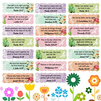 200 Pcs Scripture Stickers Bible Verse Inspirational Christian Gift Tags