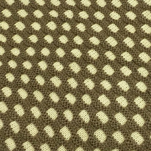 Wrapables Thick Knitted Winter Warm Infinity Scarf - color: Brown/Cream