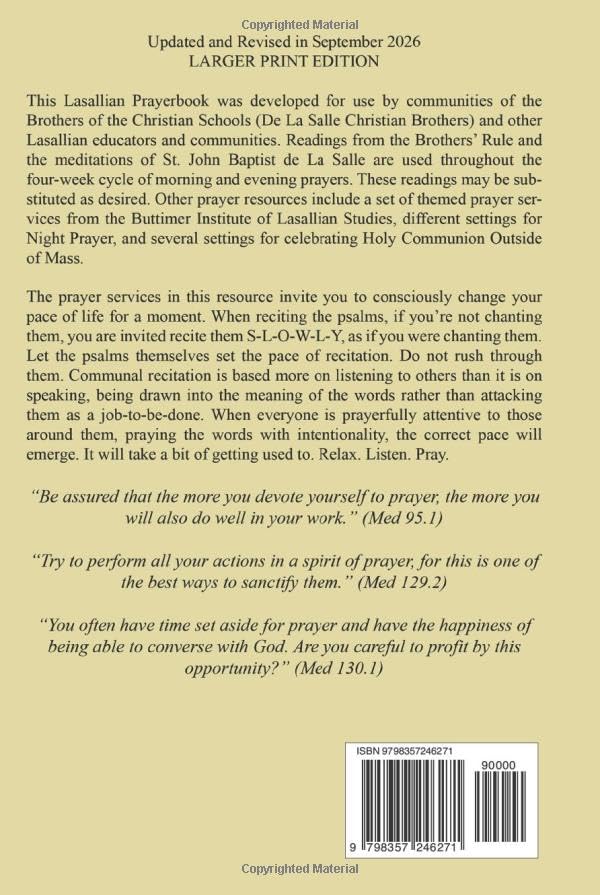 Lasallian Prayerbook: For Lasallian Communities & Groups