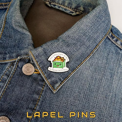Enamel Pins, Jesus Christ & Cross Pins for Backpacks, Christian Religious God Faith Lapel Pin, Catholic Bedge Brooch for Lanyard, Bag, Hat, Clothes, Jacket, Vest. - style: Dumpster Fire