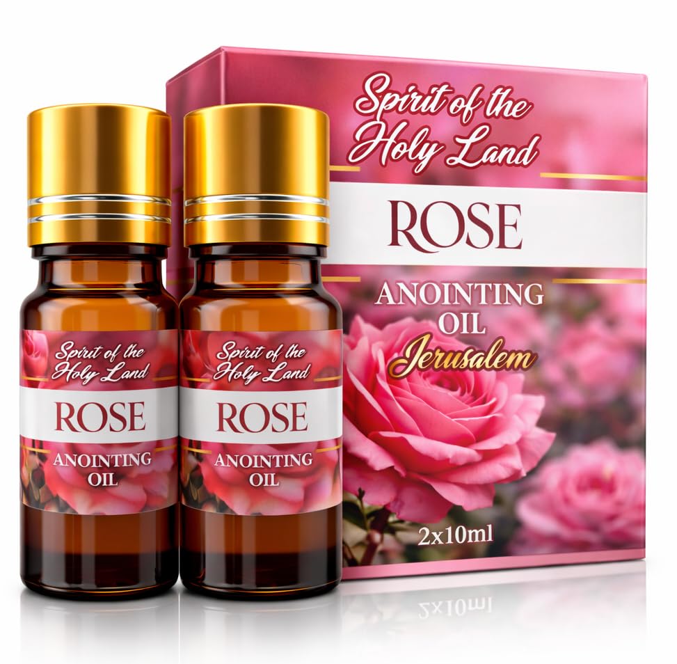 Biblical Rose of Sharon Anointing Oil from Jerusalem 2 Bottles x 10 ml
