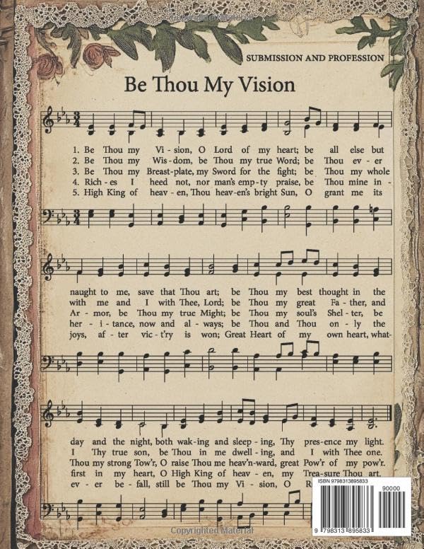 Classic Church Hymnal Music Sheet: Vintage Pages of Hymnal Songs for Paper Crafts, Mixed Media, Junk Journals, Scrapbooking, Collage Art, Artist Trading Cards, And More