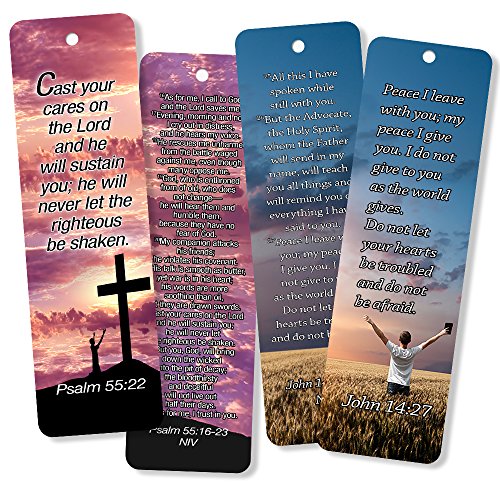 NewEights Christian Bookmarks Cards with Popular Inspirational (Pack of 12) - color: Popular Inspirational Bible Verses (Pack of 12)