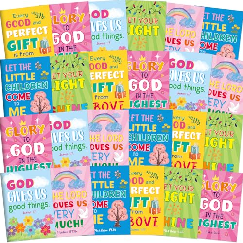 Treasure Cove Christian Mini Coloring Books Kids DIY Drawing Book 24Pcs