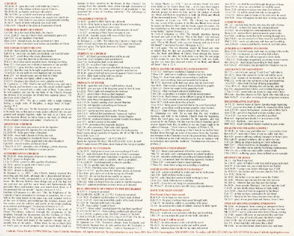 Catholic Verse Finder ("Bible Cheat Sheet") English version