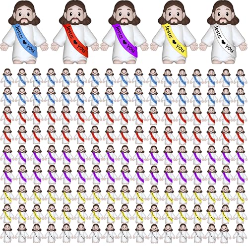 200 Pcs Little Jesus Figures, Mini Jesus Figurines Tiny Statues - color: Multicolor(200pcs), size: 1.4Inch(200pcs)