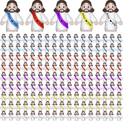 200 Pcs Little Jesus Figures, Mini Jesus Figurines Tiny Statues - color: Multicolor(200pcs), size: 1.4Inch(200pcs)