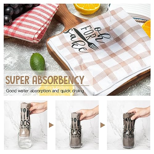 R HORSE 5Pcs Funny Kitchen Towels Funny Saying Dish Towel Baking Lover Gift - color: Fun Kitchen