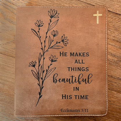 STARKENBURG COMPANY Custom NIV Journaling Bible, Custom Engraved Bible, New International Version, Christian Gifts, Baptism Gifts