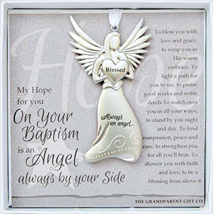Always an Angel Keepsake Gift/Ornament for Infant or Child on Christening/Baptism Gift for Girl or Boy
