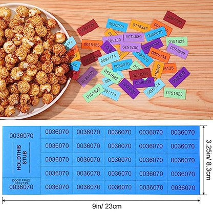 Kosiz 2000 Sheets Raffle Ticket 25 Bid Chinese Auction Tickets, Multicolor - color: Multicolor