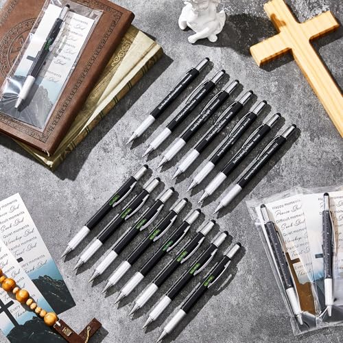 Sayglossy 150 Set Christmas Christian Gift Bulk Multitool Pen,Black - color: Black