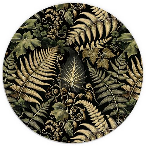 Vintage Dark Green Plant Mouse Pad 7.9x7.9Inch, Plant Desk Accessories, Green Fern Leaves Botanical Cottagecore Mouse Pads for Wireless Mouse Computers Laptop Desk Accessories, - color: color 11