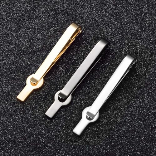 3Pcs Skinny Tie Clip Set Fancy Tie Clips For Men Unique - color: Cross 3 Colors Set