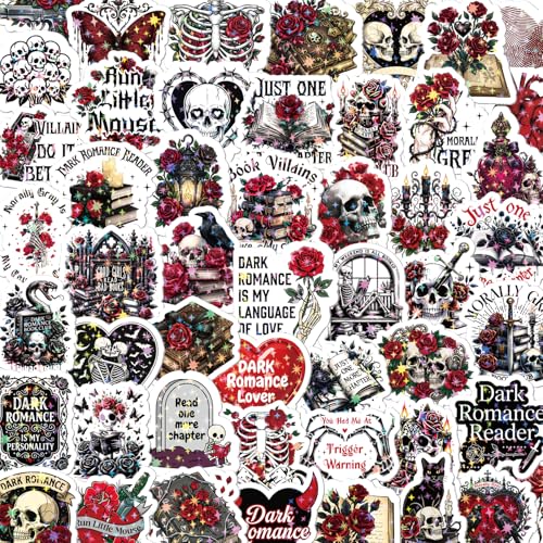 100Pcs Dark Romance Bookish Stickers Gothic Spicyy Book Lover Decal - color: 100pcs Dark Romance 923