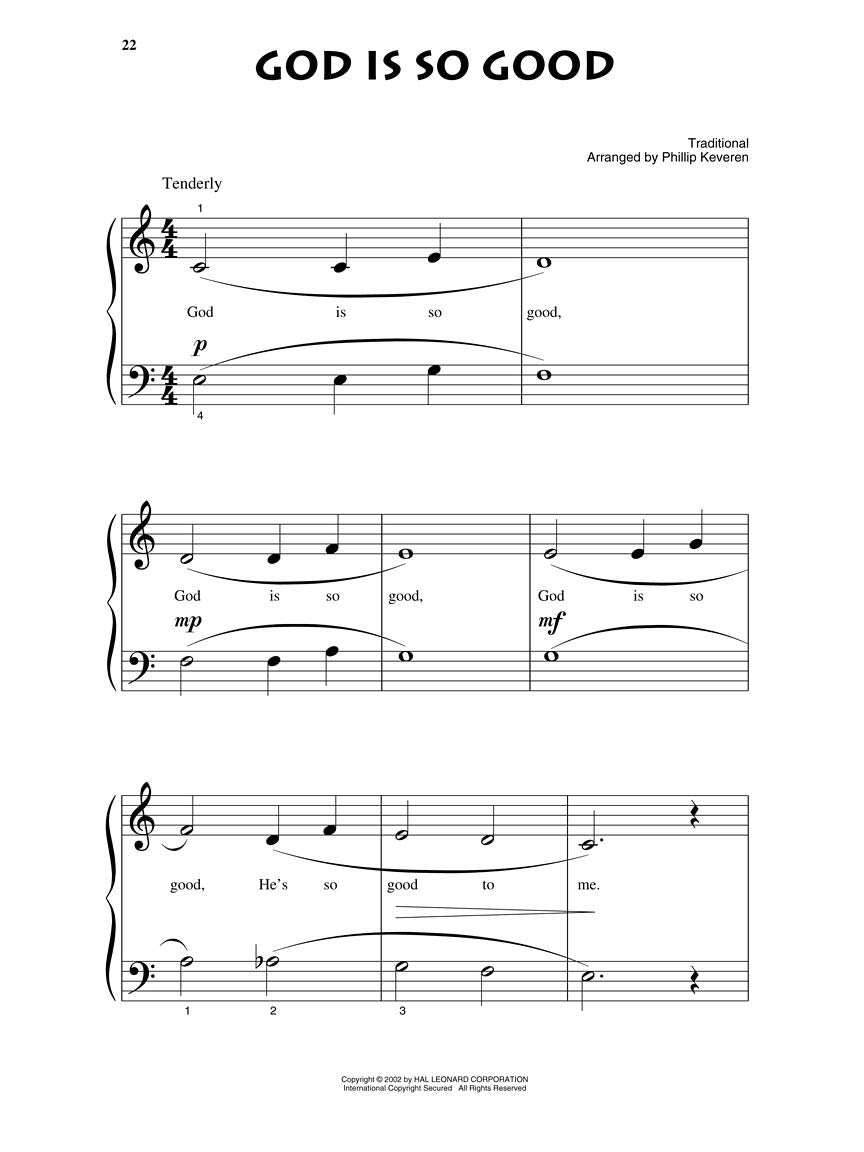 Christian Children's Favorites: The Phillip Keveren Series - Beg. Piano Solos | Arranged by Phillip Keveren | Piano Solo Songbook | Level 2-3 | 24 Sacred Children's Songs and Sunday School Favorites