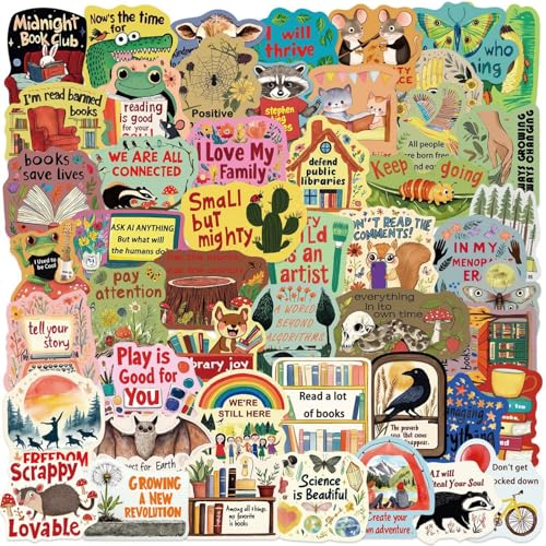 50PCS Positive Quote Stickers, Cute Emotional Support Stickers - style: Art Deco