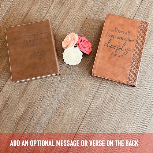 STARKENBURG COMPANY Personalized Family Bible, Custom Engraved KJV Wide-Margin Family Bible for Wedding, Christian Gifts for Wedding
