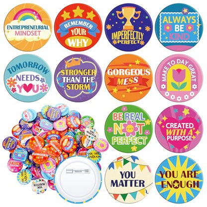 Yinkin 240 Pcs Button Pins, Classroom Rewards - style: Various Styles