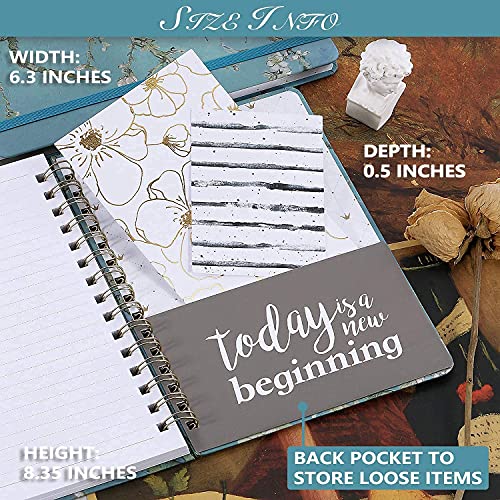 Ruled Notebook/Journal -Lined Journal with Premium Thick Paper, 8.5" X 6.4" - color: green