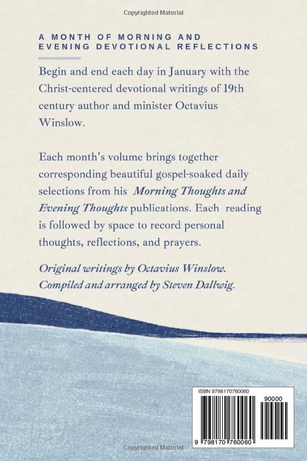 Morning & Evening with Octavius Winslow - January: Daily Readings from Morning Thoughts and Evening Thoughts with Space to Journal