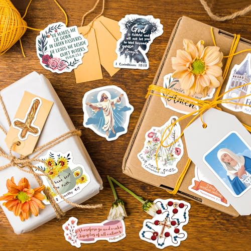 300 PCS Catholic Stickers for Women Adults, Religious Stickers