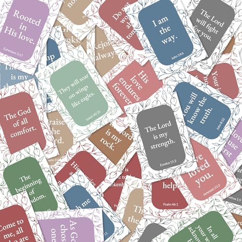 Bible Verse Cards, 60 Scripture Cards with Bible Verses - color: Colourfull