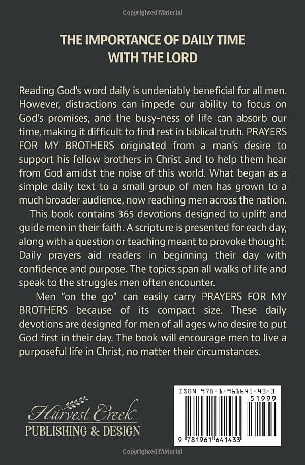 PRAYERS FOR MY BROTHERS: 365 Devotionals for Men