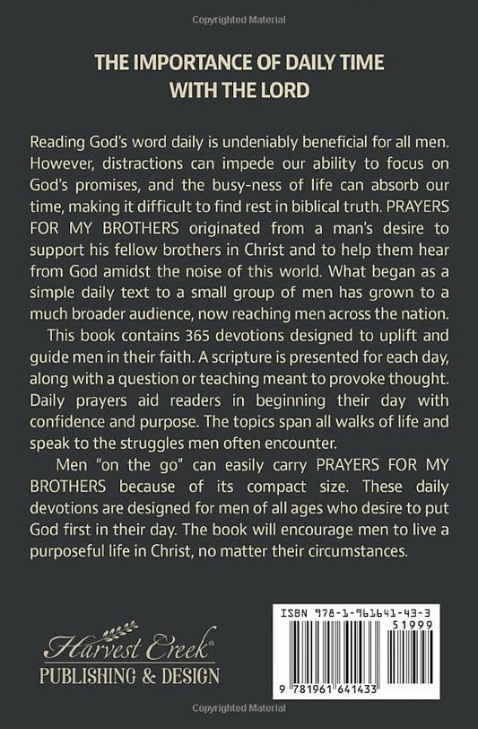 PRAYERS FOR MY BROTHERS: 365 Devotionals for Men