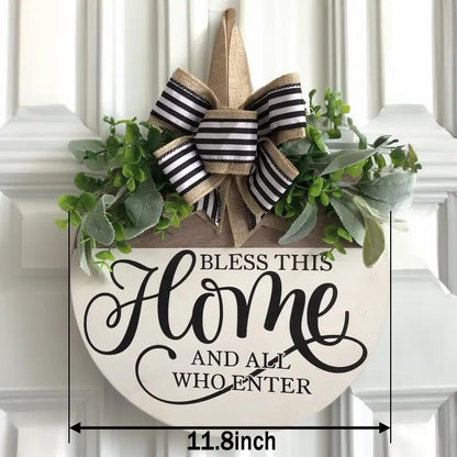 Spring Summer Decorations Wreath Welcome Home Sign for Front Home Door Decorations Outside All Seasons