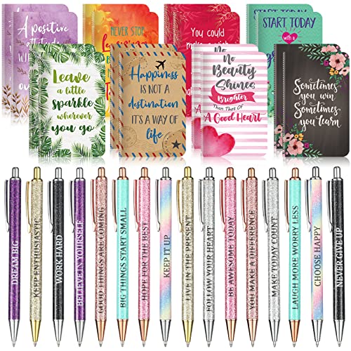 Funrous 32 Pcs Mini Notebooks with Pens Adults Party Favors, Cute - style: Cute