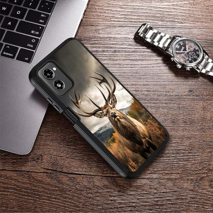 Designed for Moto G Power 5G 2024 Case, Military Grade Heavy Duty 3-Layer Shockproof Full-Body Protective Cover for Motorola Moto G Power 5G 2024, Jungle Elk - color: Jungle Elk