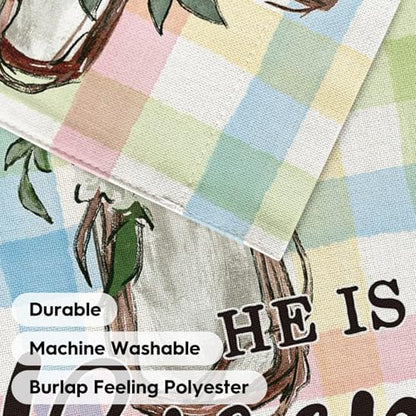 AVOIN colorlife He Is Risen Easter Garden Flag Outside 12x18 Inch - size: Garden Size-12 x 18"