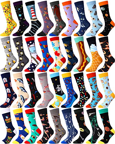 Vabean 36 Funny Men's Socks - color: Abstract Pattern