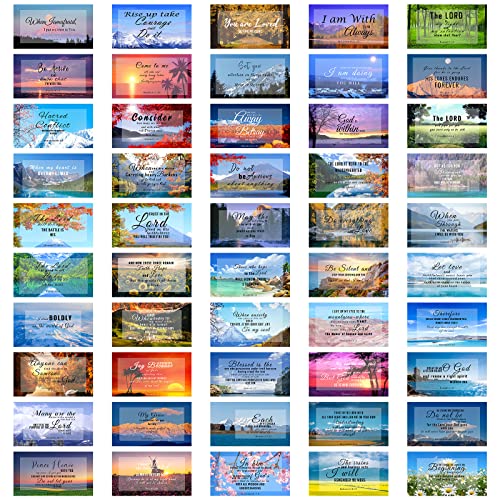 300 Pcs 50 Styles Prayer Cards Bulk Bible Verse Card Inspirational Scripture Cards with Bible Verses Motivational Encouraging Christian Card for Women Men Mini Business Religious Christian Gifts - size: 50 Styles 300Pcs