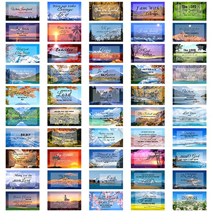 300 Pcs 50 Styles Prayer Cards Bulk Bible Verse Card Inspirational Scripture Cards with Bible Verses Motivational Encouraging Christian Card for Women Men Mini Business Religious Christian Gifts - size: 50 Styles 300Pcs