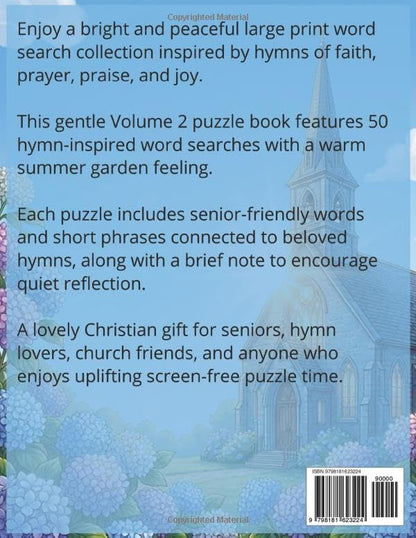 Inspirational Hymns | Stirring Large Print Word Search For Seniors Volume 2 | 50 More Easy Puzzles Featuring Beloved Inspiring Hymns: Christian Hymn ... Gift For Seniors, Big Font, Cognitive Games