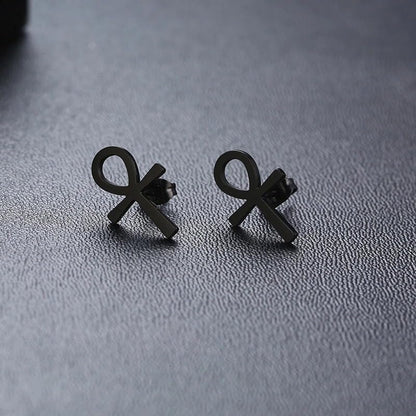 14K Yellow Gold Ankh Earrings For Women Men, The Key Of The Nile Ankh Pendant Symbol Sterling Silver Egyptian Jewelry For Men, Ankh Cross Drop Earrings Women Dangle Earrings Amulet Crucifix Egyptian Earrings For Women, Ankh Necklace Women - color: Ankh Ea